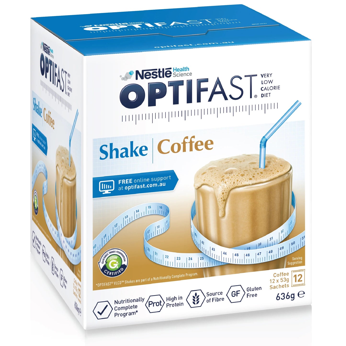 OPTIFAST® weightloss milkshake Meal Replacement (53g x 12 packs)