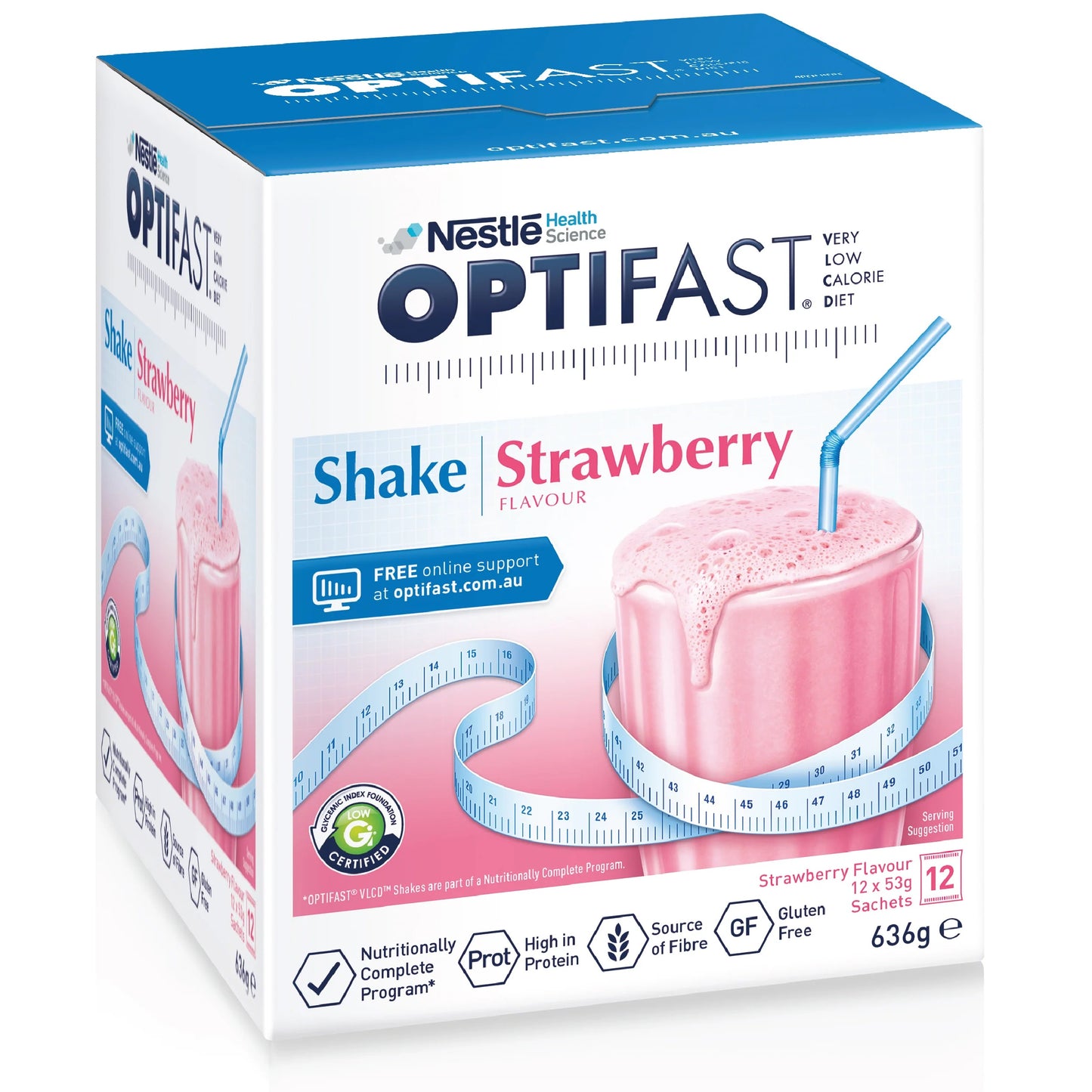 OPTIFAST® weightloss milkshake Meal Replacement (53g x 12 packs)