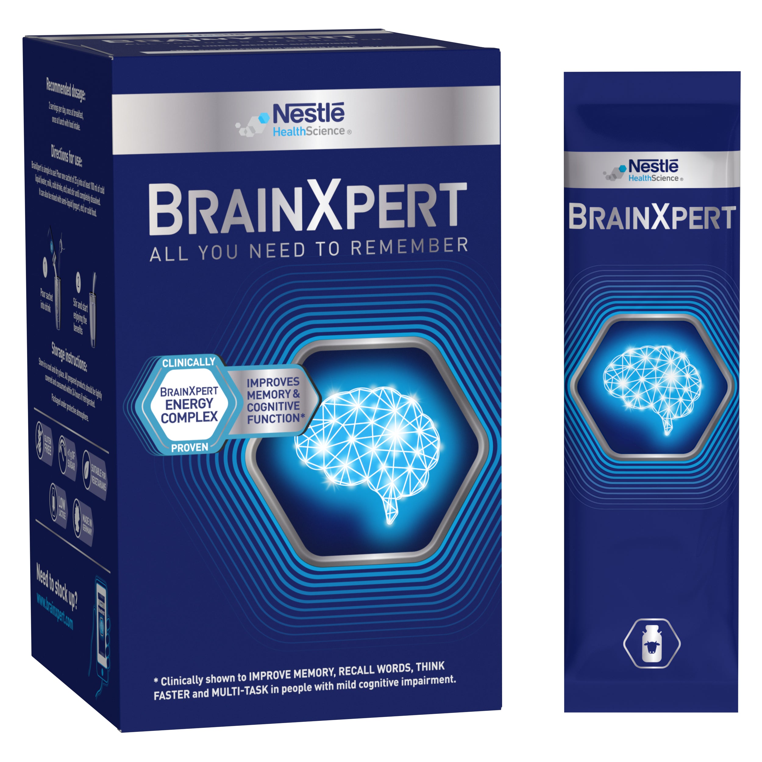 「父親節優惠」 BRAINXPERT™腦智專™ 醫學活腦配方 (25克x14包)4盒